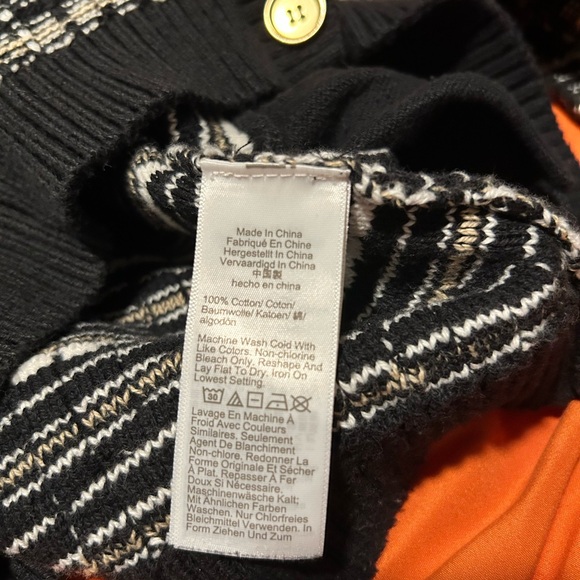 J. Crew Black and White Checkered Blazer with Gold Accents - Picture 7 of 7